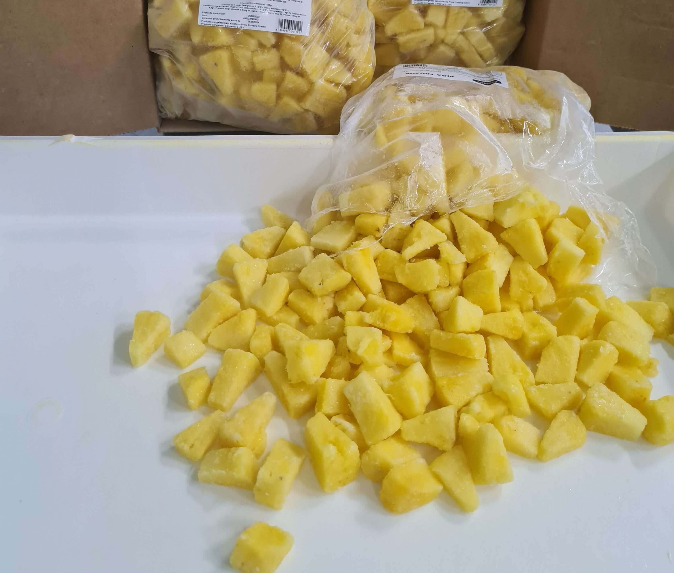 pfs frozen pineapple chunks iqf pineapple from costa rica
