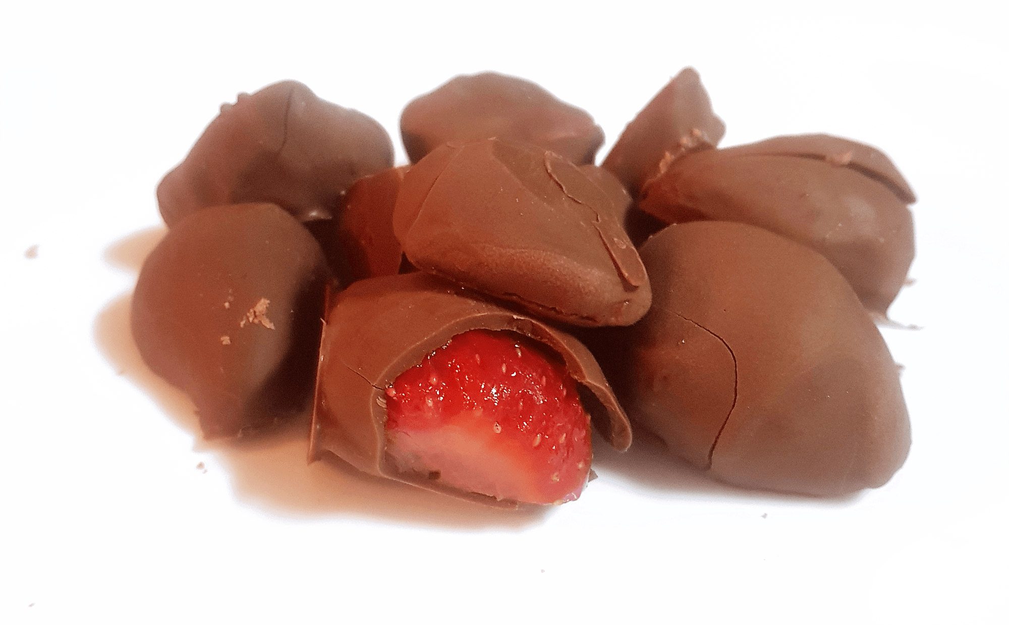 chocobites strawberries Chocolate Covered Frozen Fruits saluzzo