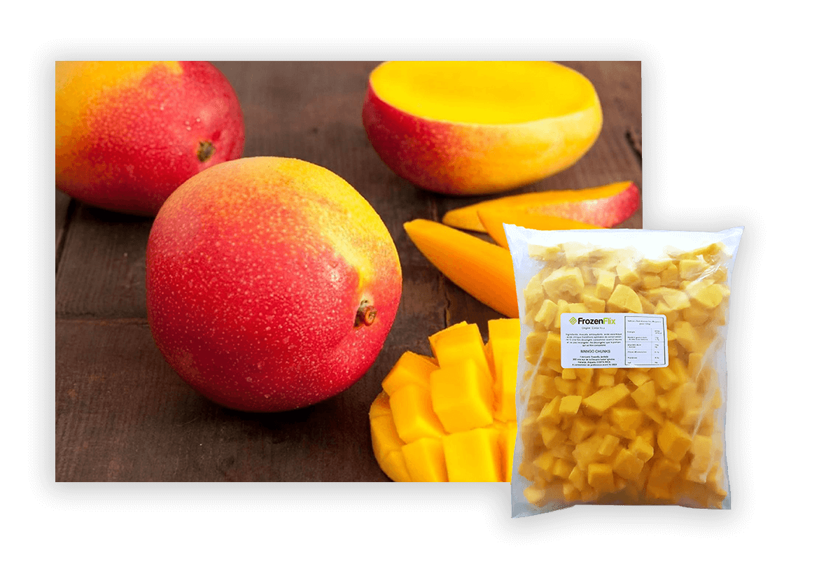 mango congelado chunks iqf prime freezing system frozenflix costa rica